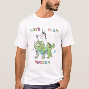 Camiseta Juguemos el dinosaurio del montar a caballo del