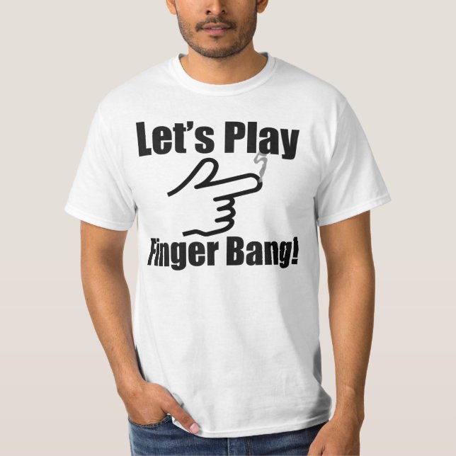 Camiseta ¡Juguemos la explosión del dedo! (Anverso)