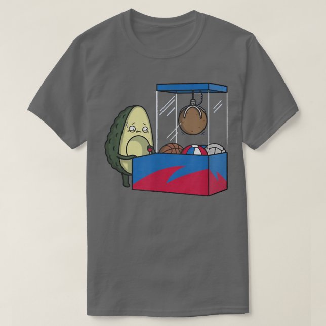 Camiseta Juguete de aguacate con grúa Claw Machine (Diseño del anverso)
