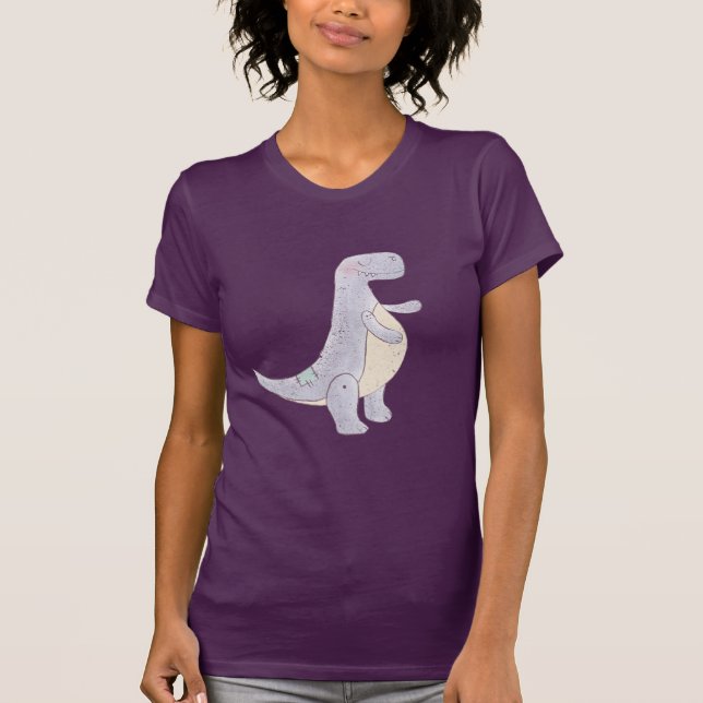 Camiseta Juguete de Dinosaurio Tírannosauro Gris (Anverso)