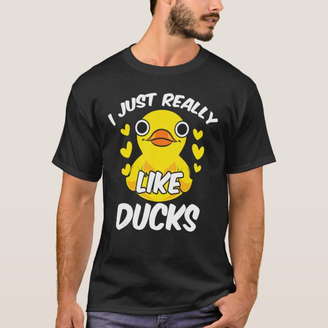 Camiseta Juguete de Duckie Cute Duckter Me Gusta Realmente (Anverso)