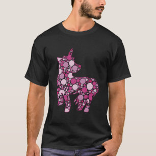 Camiseta Juguete de peluche de unicornio de lunares y unico