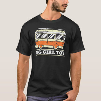 Camiseta Juguete del Chica grande del retro del camper