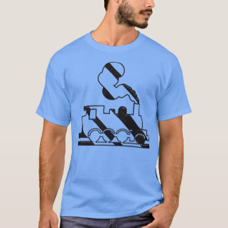 Camiseta juguete del ferrocarril de dampflok