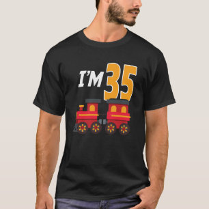 Camiseta Juguete del Tren de la Fiesta del Cumpleaños 35 añ