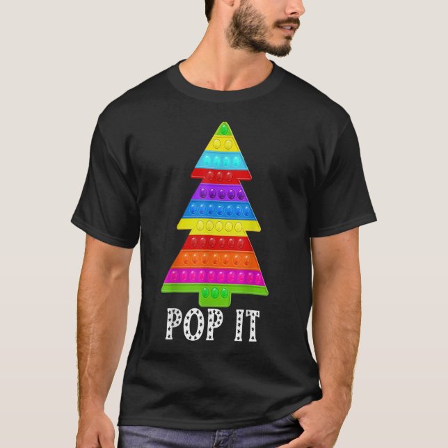 Camiseta juguete divertido pop it fidget para Navidades 202 (Anverso)