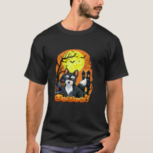 Camiseta Juguete Fox Terrier Dog Con Calabaza Graciosa Scar