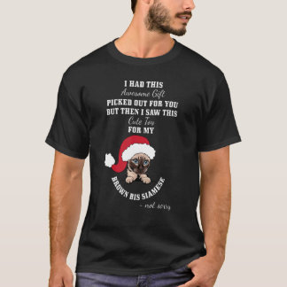 Camiseta Juguete Lindo Para Mi Gato Siames Bis Marrón ~ no