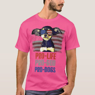 Camiseta Juguete Para Terrier Pro Life Pro Dios Pro Perros 