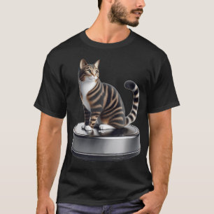 Camiseta Juguete Robot Aspiradora Gatito Amante Gato Lindo