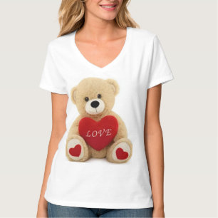 Camiseta Juguetes blandos Vaishno Oso de peluche con corazó