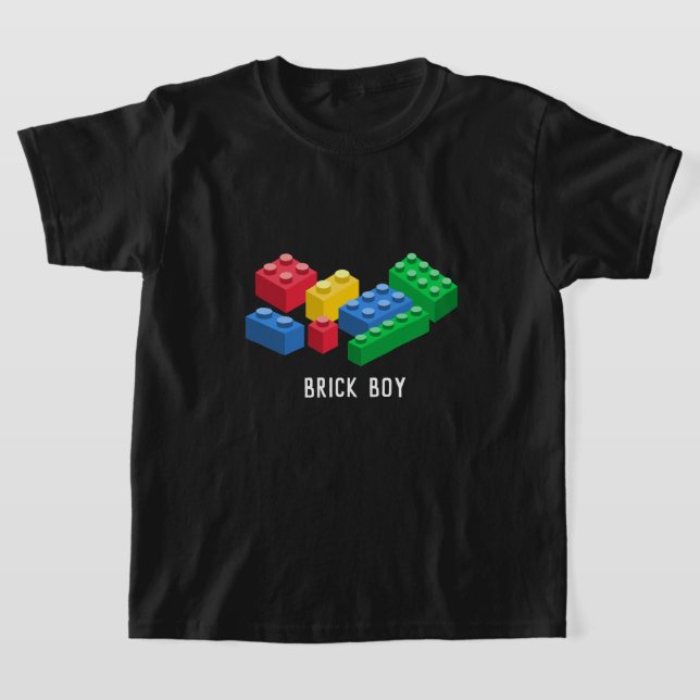 Camiseta Juguetes construyendo ladrillos coloridos niños (Distribución)