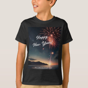 Camiseta Juguetes de Año Nuevo guión tipografía niños