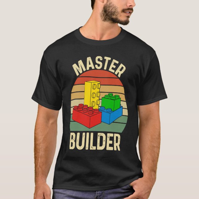 Camiseta Juguetes de bloques de construcción de Master Buil (Anverso)
