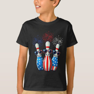 Camiseta Juguetes de bolos Bandera Estadounidense Sombra El
