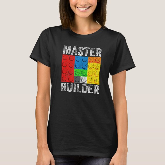 Camiseta Juguetes de construcción de bloques de bloques de  (Anverso)