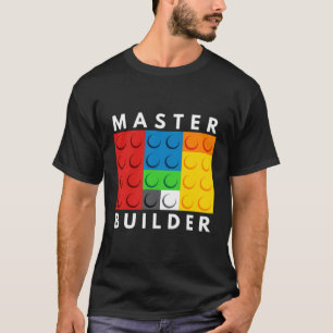 Camiseta Juguetes de construcción de bloques de bloques de
