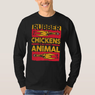 Camiseta Juguetes de goma de pollo Pollo de goma es mi espí