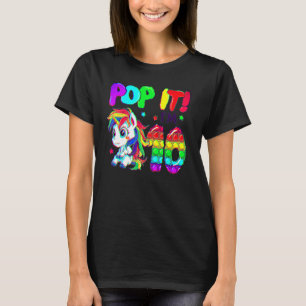 Camiseta Juguetes Divertidos De Unicornio Lindo Pop It Cump