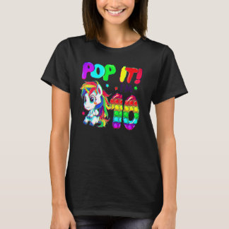 Camiseta Juguetes Divertidos De Unicornio Lindo Pop It Cump