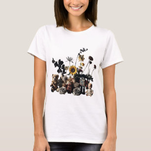 Camiseta Juguetes y flores de época siguen viviendo