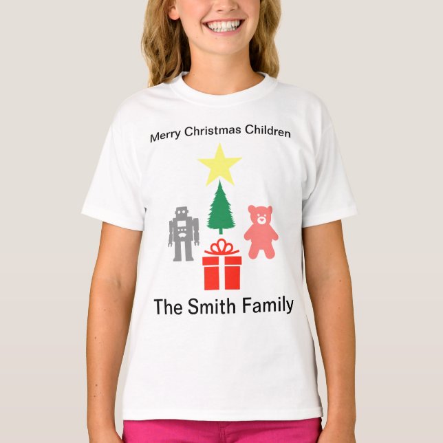 Camiseta Juguetes y regalos de los navidades (Anverso)