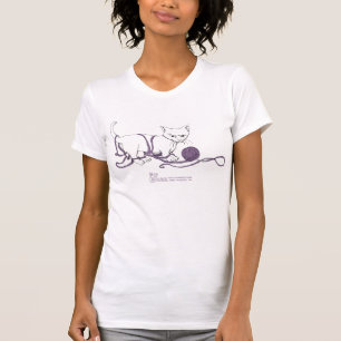 Camiseta juguetona de la cucharada de las señoras