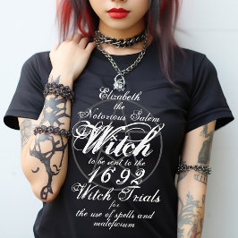 Camiseta Juicios de bruja salem personalizados góticos