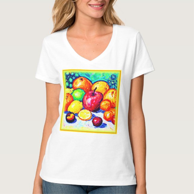 Camiseta Juicy Delights Fruits. ¡Hazte con una en Zazzle (Anverso)