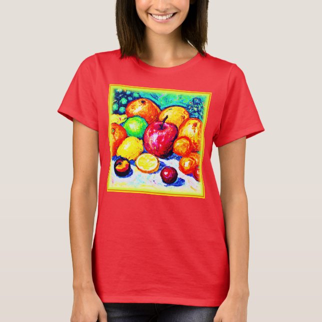 Camiseta Juicy Delights Fruits. ¡Hazte con una en Zazzle (Anverso)