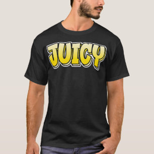 Camiseta Juicy Graffiti Style que dice jugoso