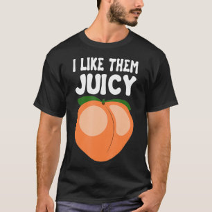 Camiseta Juicy Peach Nectarines Apricots Cesta de frutas
