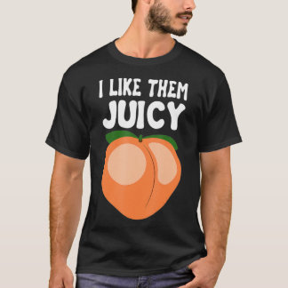 Camiseta Juicy Peach Nectarines Apricots Cesta de frutas