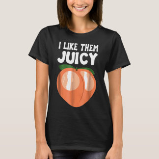 Camiseta Juicy Peach Nectarines Apricots Fruta Cesta