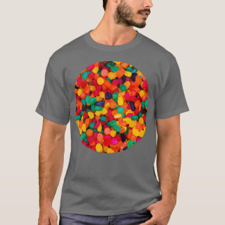 Camiseta Jujube Gummy Real Candy Pattern
