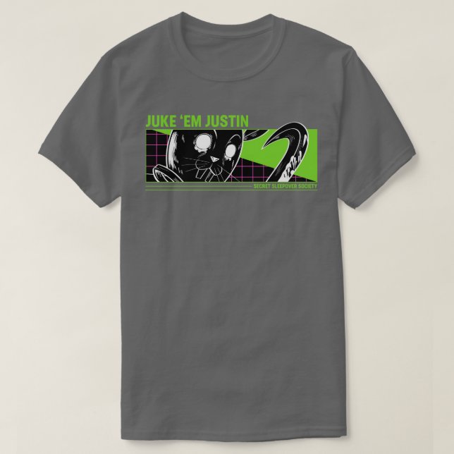 Camiseta Juke em Justin (Diseño del anverso)