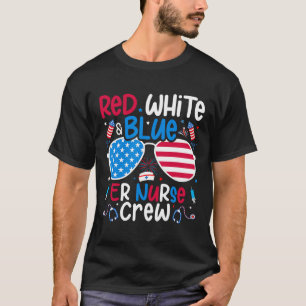 Camiseta Jul De Azul Blanco Rojo Er Enfermería Nur Patrióti