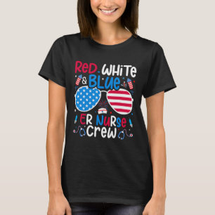 Camiseta Jul De Azul Blanco Rojo Er Enfermería Nur Patrióti