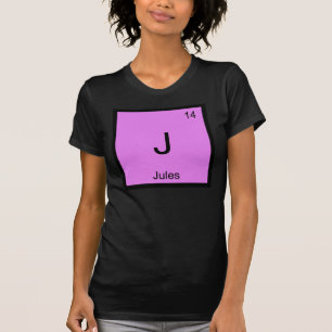 Camiseta Jules Nombre Química Elemento Tabla Periódica