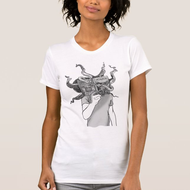 Camiseta Jules Verne - 20 000 ligas debajo del mar - libro (Anverso)