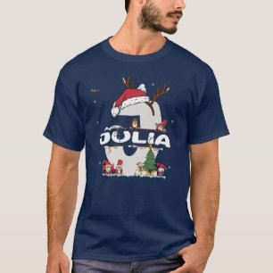Camiseta Julia Christmasw Julia nombre para navidades diver