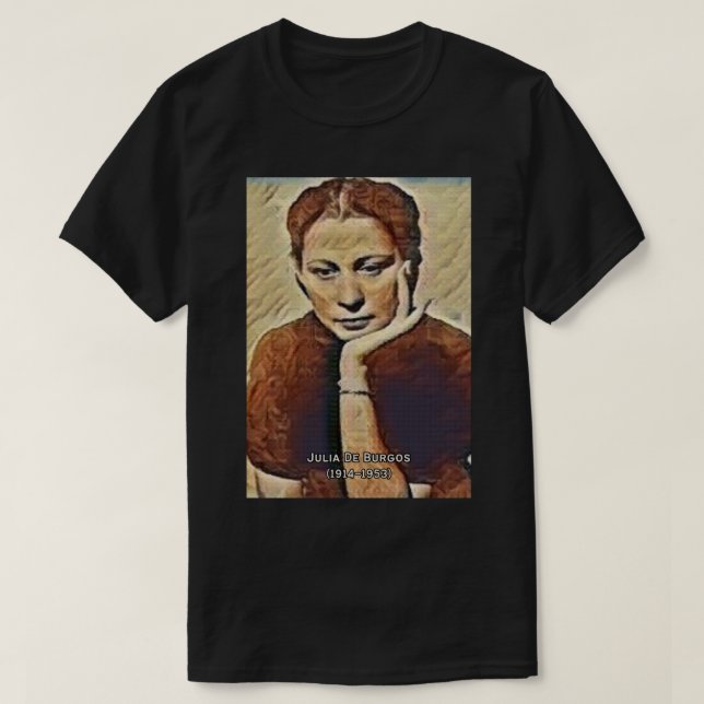 Camiseta Julia de Burgos (Diseño del anverso)