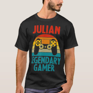 Camiseta JULIAN Gift Name Personalized Funny Gaming Geek Bi