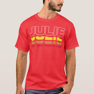 Camiseta Julie Nombre de pila Divertido Vintage Atardecer J