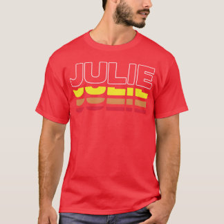 Camiseta Julie Nombre de pila Divertido Vintage Atardecer J