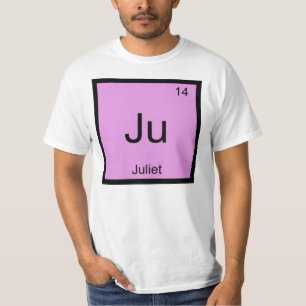 Camiseta Julieta Nombre Elemento Químico Tabla Periódica