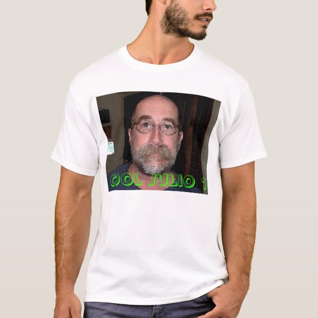 Camiseta Julio 0102, Julio fresco 1 (Anverso)