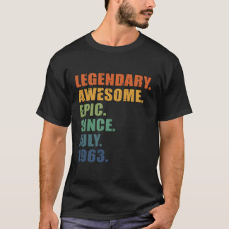 Camiseta Julio 1963 60 Aniversario 60