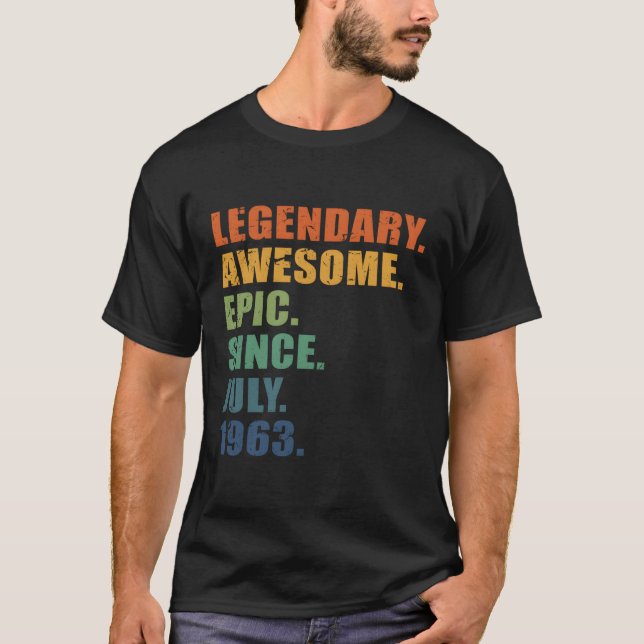 Camiseta Julio 1963 60 Aniversario 60 (Anverso)