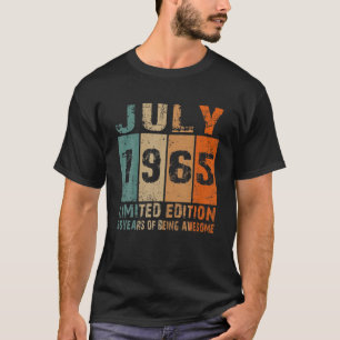 Camiseta Julio 1965 Edición Limitada 56º Cumpleaños 56 Años